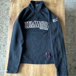 UMass Amherst Minutemen Women’s Medium Black Jansport Logo Quarter Zip